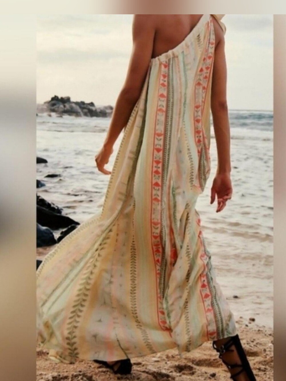 Free People Tova One Shoulder Maxi Dress